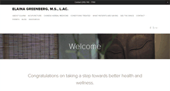 Desktop Screenshot of elainagreenberg.com